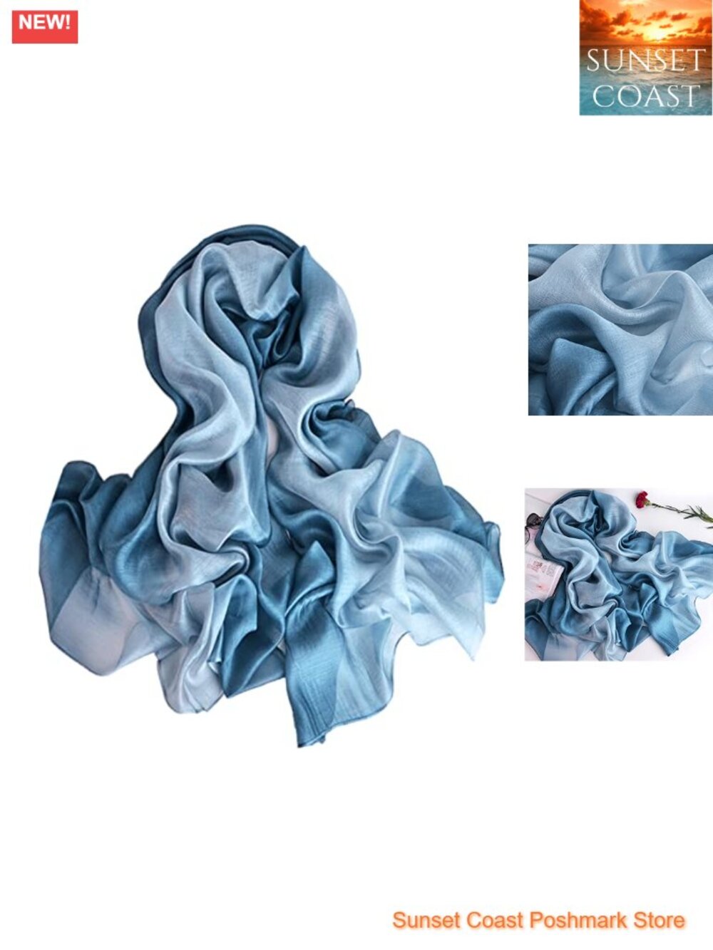 Elegant Soft Cotton Silk Scarf Wrap Shawl for Women